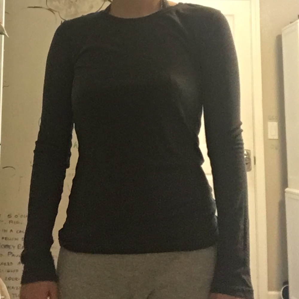 Basic Dark Grey Long Sleeve